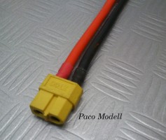 XT60  csatlakozó szerelt (apa)